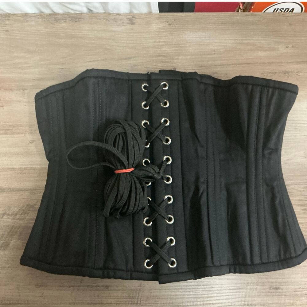 Alter Ego Clothing Women’s Black Underbust Waist Trainer Corset Size 26